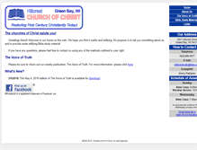 Tablet Screenshot of hillcrestchurchofchrist.com